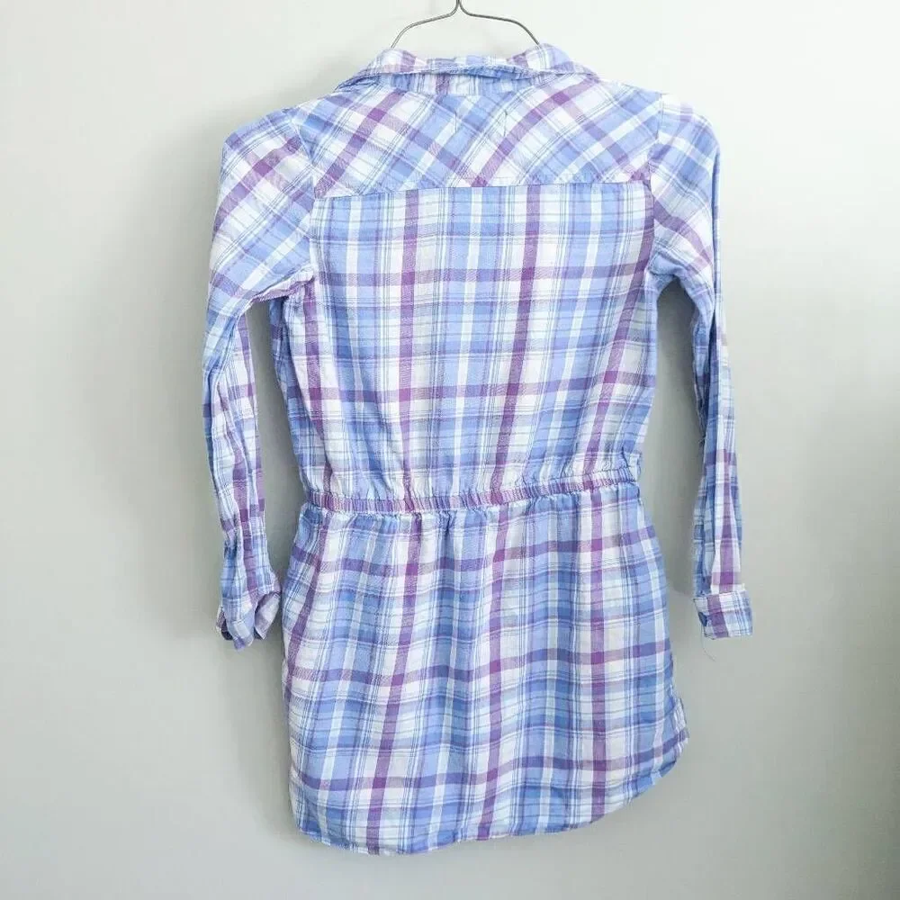 The Children's Place Girls Plaid Button Dress